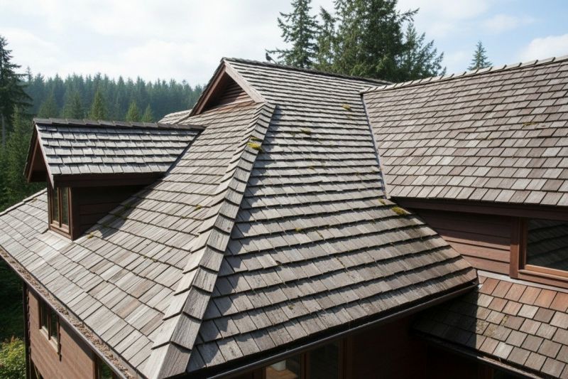 Cedar Shake Roof Installation